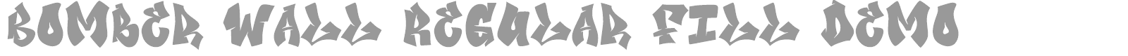 Bomber Wall font preview